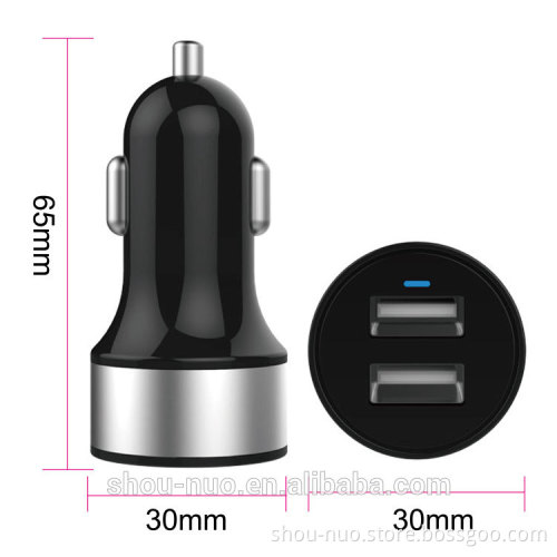 larger capacity car usb charger with cable